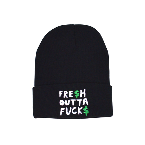 FRE$H OUTTA FUCK$ Beanie - Dabbed Kitty