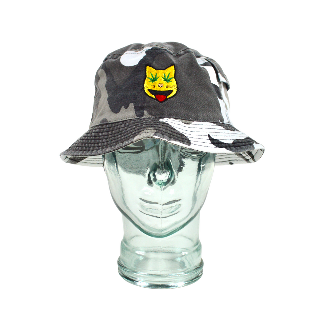 Camo Stash Bucket Hat - Dabbed Kitty